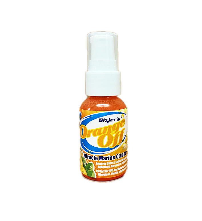 Bixler's Orange Off Inflatable Boat Cleaner, Adhesive, Bottom Paint and  Barnacle Remover, Travel Size 1oz.