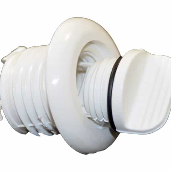 Inflatable Boat Adjustable Transom Drain Plug HOUSING with Self Bailer