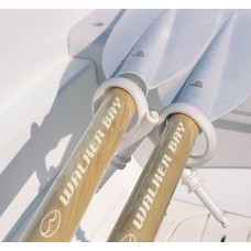 Walker Bay Boat Oars, WB8/10 6.5' Hydrocurve w/Oarlocks, Collars, Blades #3002030170
