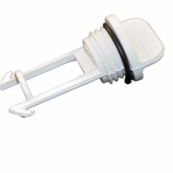 Inflatable Boat Adjustable Transom Drain Plug HOUSING with Self Bailer