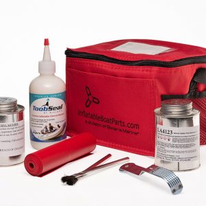 Aleko Complete Essentials Repair Kit for Inflatable Boat - Red