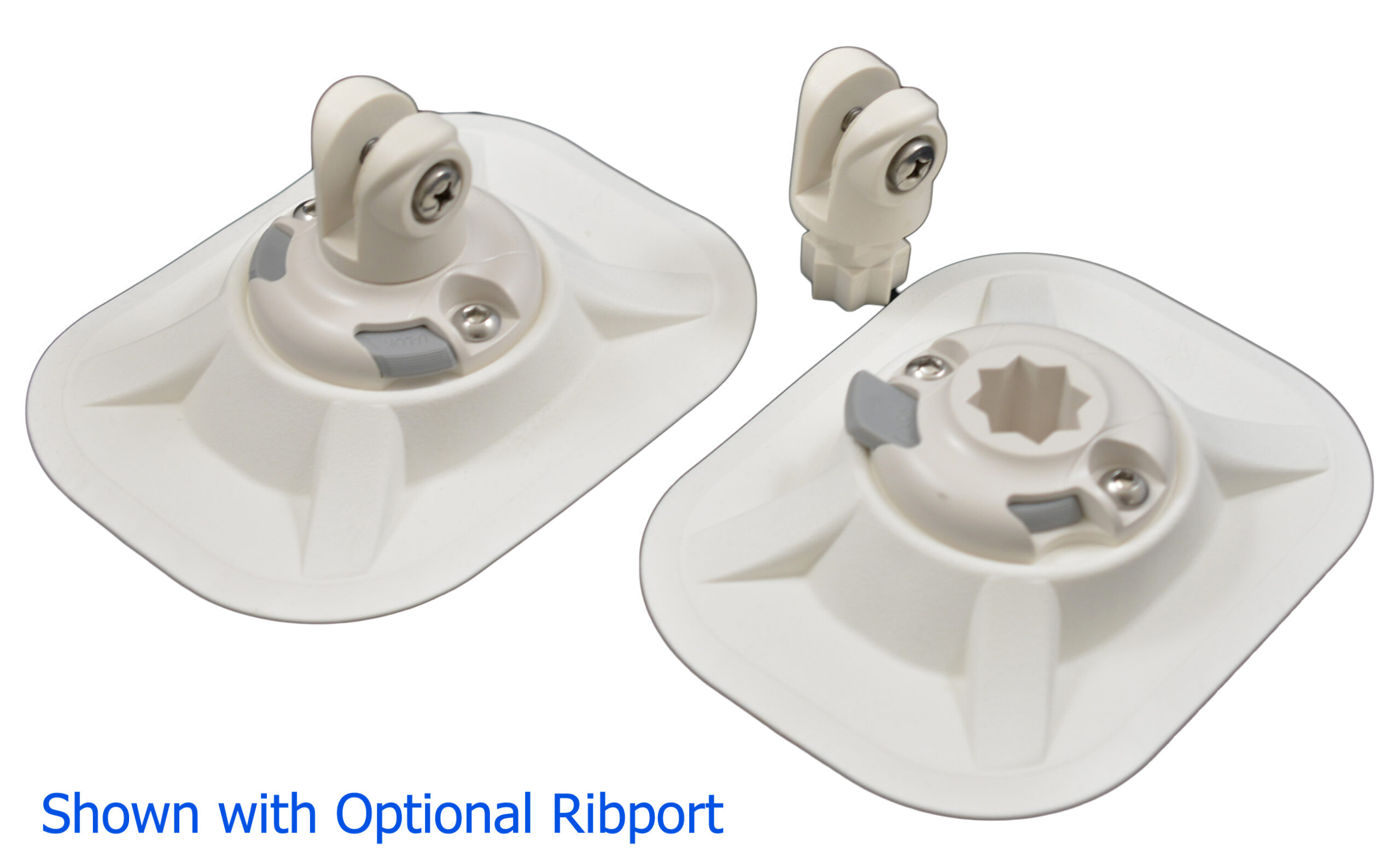 RailBlaza Bimini Mount, White, Pair with Optional RIbPort Mount