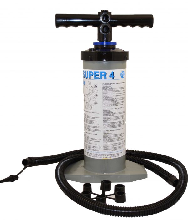 Super 4 Inflatable Boat Hand Pump, Double Action