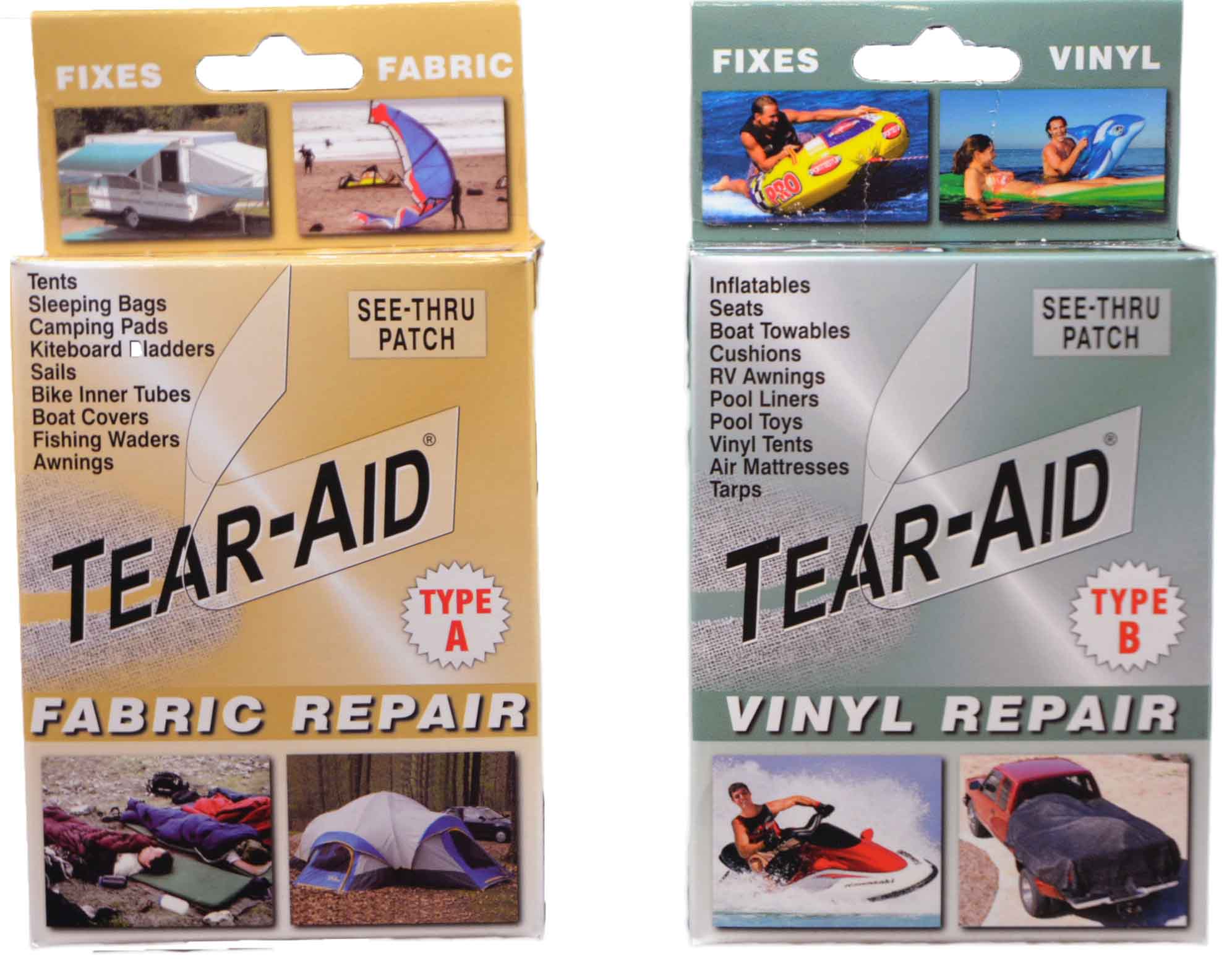 Tear Aid Peel & Stick Patch Kit for Hypalon, Rubber, and PVC Inflatable  Boats