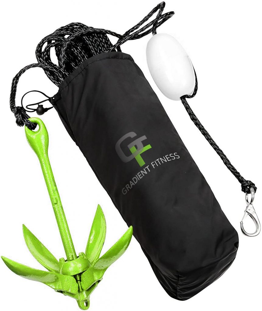 Folding Dinghy Anchor with Padded Storage Bag Inflatable Boat Parts