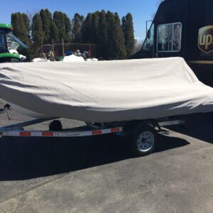 AB 12VS Inflatable Boat Cover Sunbrella Charcoal Gray